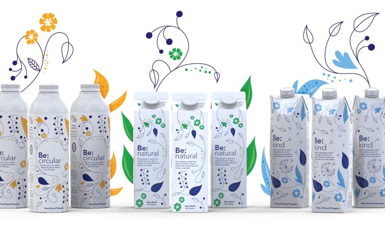 Tetra-Pak-Lineup messages on Bottles